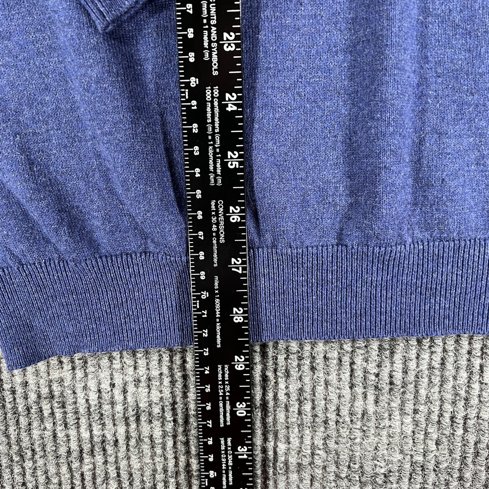 Southern Marsh Sweater Mens Large Blue V Neck Long Sleeve Casual Comfort - Picture 8 of 12